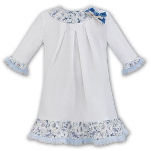 Sarah Louise Girl's Ivory and Floral Dress 
