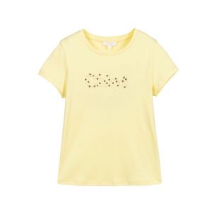 Chloé Yellow Sequinned Logo T-Shirt