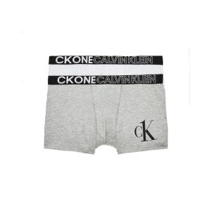 Calvin Klein Marl Grey and White Logo Boxers Set (2 Pack)