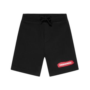 Dsquared2 Black And Red Logo Shorts SS24