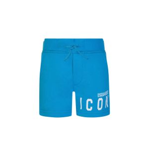 DSQUARED2 ICON Baby Bright Blue Shorts With White Logo