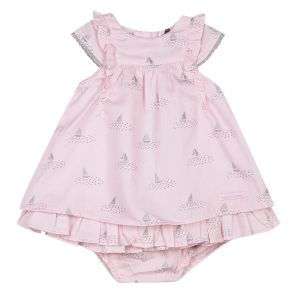 3Pommes Baby Girl's Sailboat Pink Dress