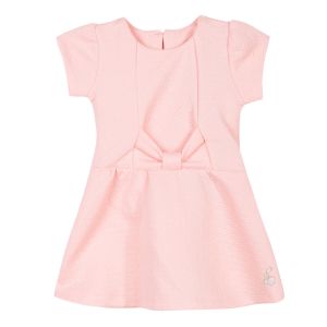 3Pommes Pink Jacquard Dress