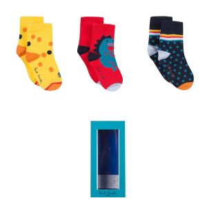 Paul Smith Junior 'Robot' Sock Gift Set (3 Pack)