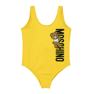 Moschino Girls Yellow Teddy Bear Swimsuit SS24