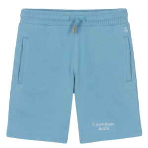 Calvin Klein Boys Dusky Blue Cotton Shorts SS24