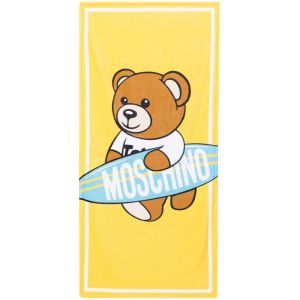 Moschino Beach Towel Yellow Surfboard SS24