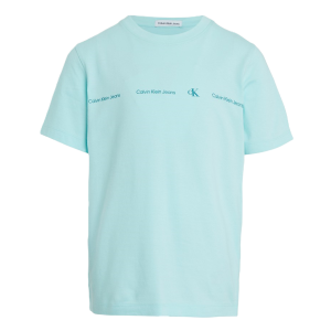 Calvin Klein Boys Blue Tint T-shirt With Monogram Logo SS24