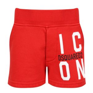 DSQUARED2 Baby Red Icon Logo Shorts 