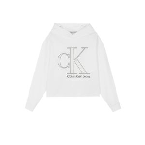 Calvin Klein Girls White Colour Reveal Hoody