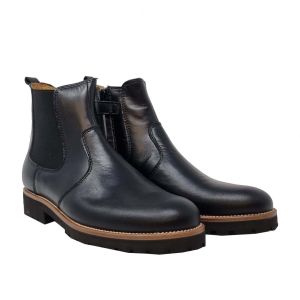 Beberlis Black Leather Chelsea Boot