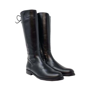 Beberlis Long Leather Black Montana Boot