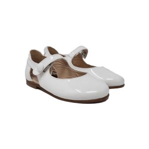 Beberlis White Sandal Style Shoe With Pressel Fastening