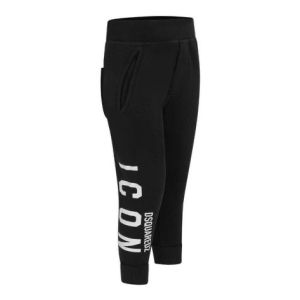 DSQUARED2 Baby Black Logo Jersey Icon Joggers