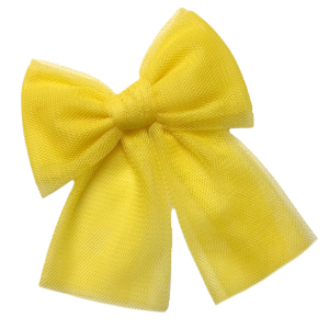Rahigo Yellow Tulle Hair Bow SS24