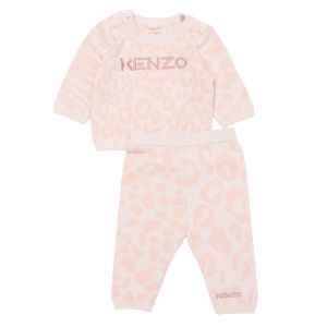 KENZO KIDS Boys Pink Animal Prints Trouser Set