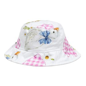 Monnalisa Bebé Girls Pink Cotton Sun Hat