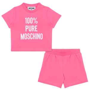 Moschino Girls 100% Moschino T-Shirt And Shorts Set