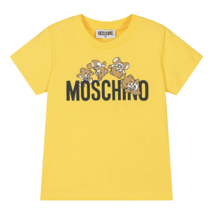Moschino Yellow Tumbling Bear&#039;s T-Shirt SS24