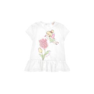 Monnalisa Girls Pink Cotton Teddy Bear T-Shirt39A