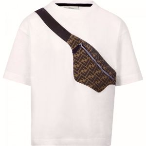 Fendi Boys Belt Bag FF Logo T-Shirt