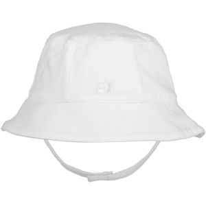 Emile Et Rose Baby Boys White 'Gibson' Jersey Fisherman'S Hat With Chin Strap
