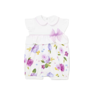 Mayoral Baby Girl Newborn Floral Sleepsuit with Collar