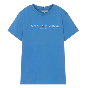 Tommy Hilfiger Girl&#039;s And Boys Blue Spell Short Sleeve T-shirt SS24