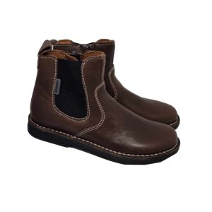 Ricosta Boys "Denis" Brown Leather Chelsea Boots