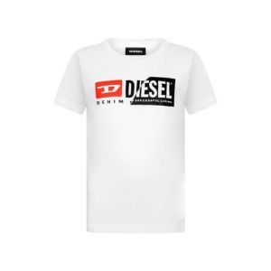 Diesel White Stitch Logo T-Shirt