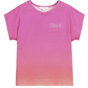 Chloé Pink & Orange Cotton T-Shirt
