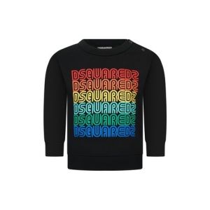 DSQUARED2 Baby Black Multi Coloured Logo Sweatshirt