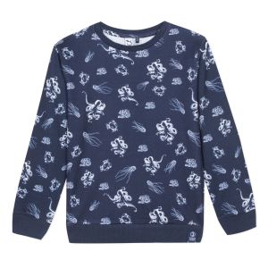 3Pommes Boys Blue Sea Creature Sweatshirt