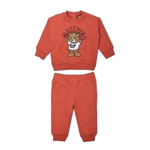 Moschino Baby Red Cotton Logo Tracksuit