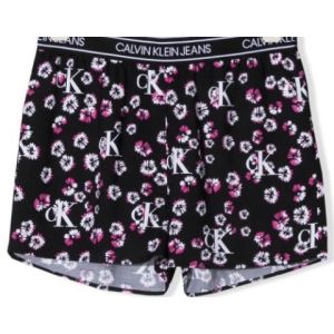 Calvin Klein Black Floral Logo Shorts