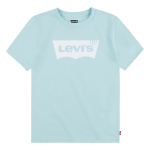 Levi&#039;s Boy&#039;s Pale Blue And White Short Sleeved Batwing Logo T-Shirt