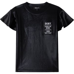 DKNY Black Shiny Logo Top
