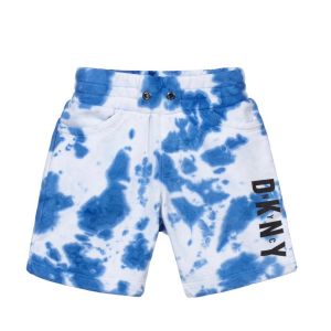 DKNY Blue Tie Dye Logo Shorts