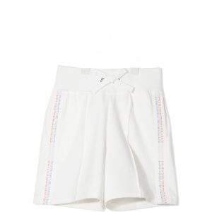 Emporio Armani Ivory Taped Logo Shorts
