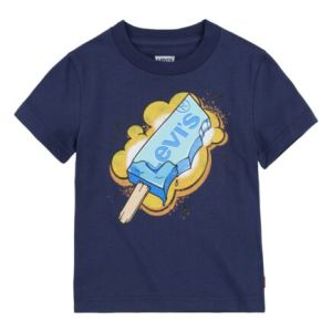 Levi&#039;s Boys Navy Blue T-shirt With Ice Cream Print
