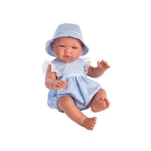 ASI Baby Girl 'Maria' Blue Romper & Hat 43cm Doll 