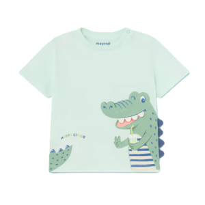Mayoral Boys Aqua Crocodile T-Shirt