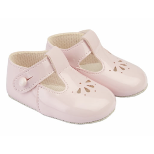 Baby Girl Pre-Walker Pale Pink T Bar Shoes