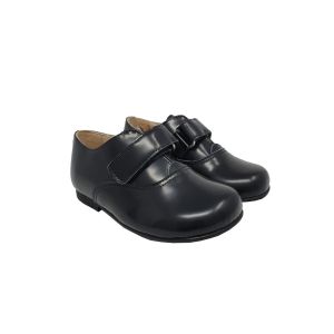 Beberlis Baby Black Shoes With Velcro Strap