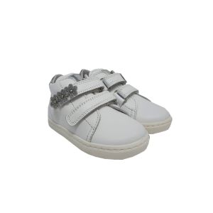 Beberlis Baby White With Dimante Trainers