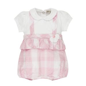 Everything Must Change Baby Girls Checked Romper
