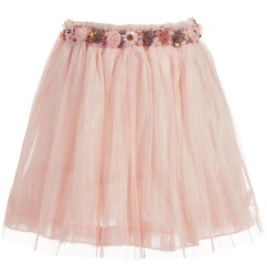 Billieblush Girls Sparkly Pink Tulle Skirt