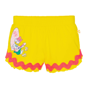 Girls Yellow Cotton Disney Shorts