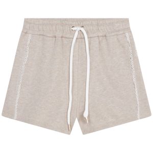 Chloé Girls Beige Lace Trim Shorts