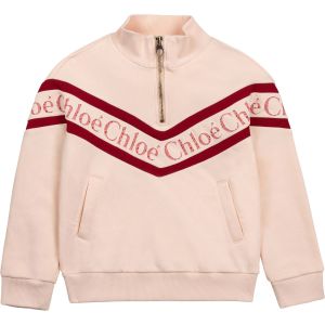 Chloé Pink Repeat Logo Sweatshirt
